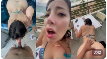 Woesenpai Gets Pounded Outside On A Table